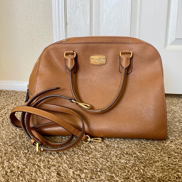 Michael Kors Handbags - SOLD Micheal Kors Brown Dome Leather Bag